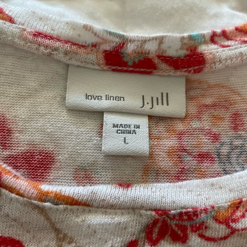 Women’s JJill Linen top Size L - Picture 5 of 5